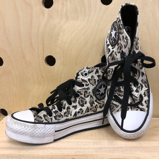 Animal Print Platform Hi Tops