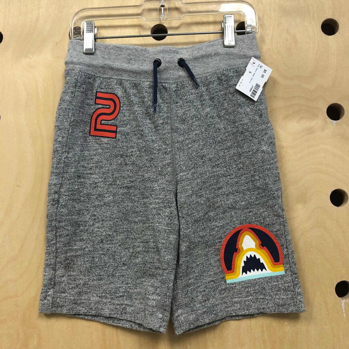 Grey Shark Sweat Shorts