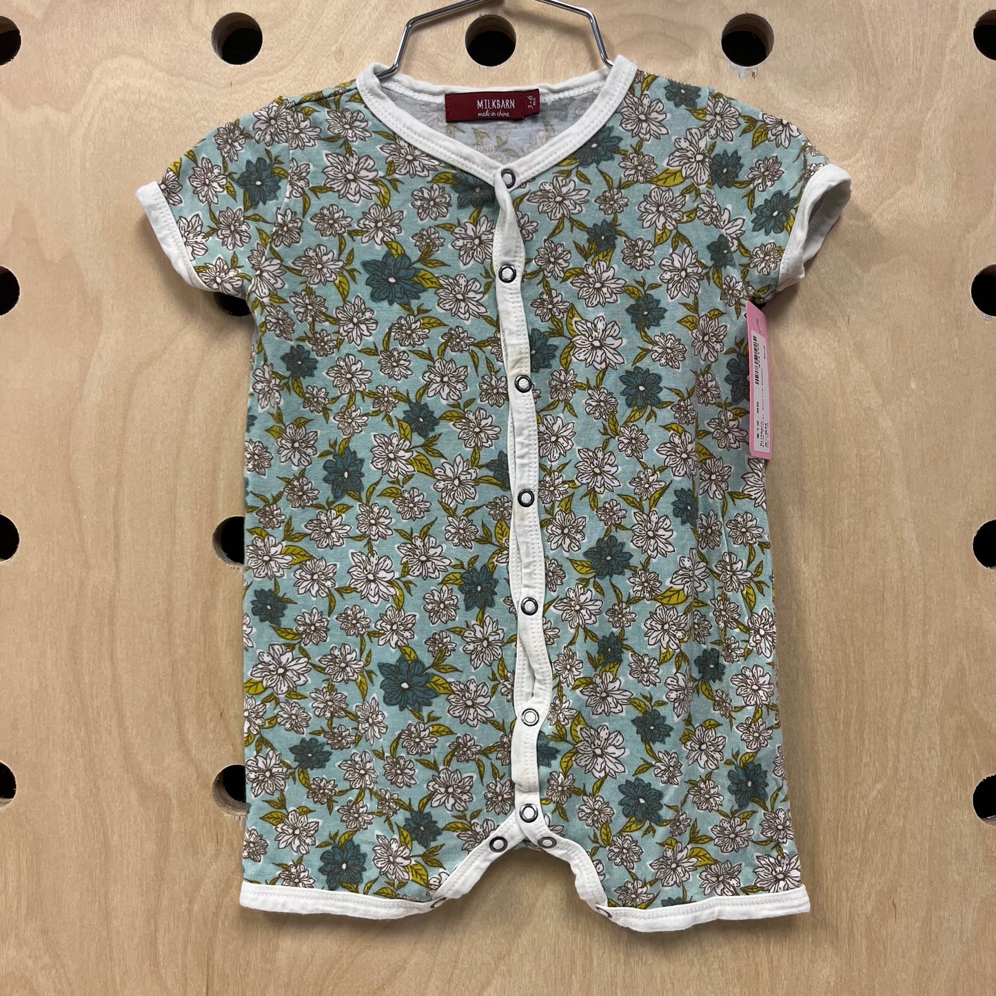 Blue Floral Shortie Romper