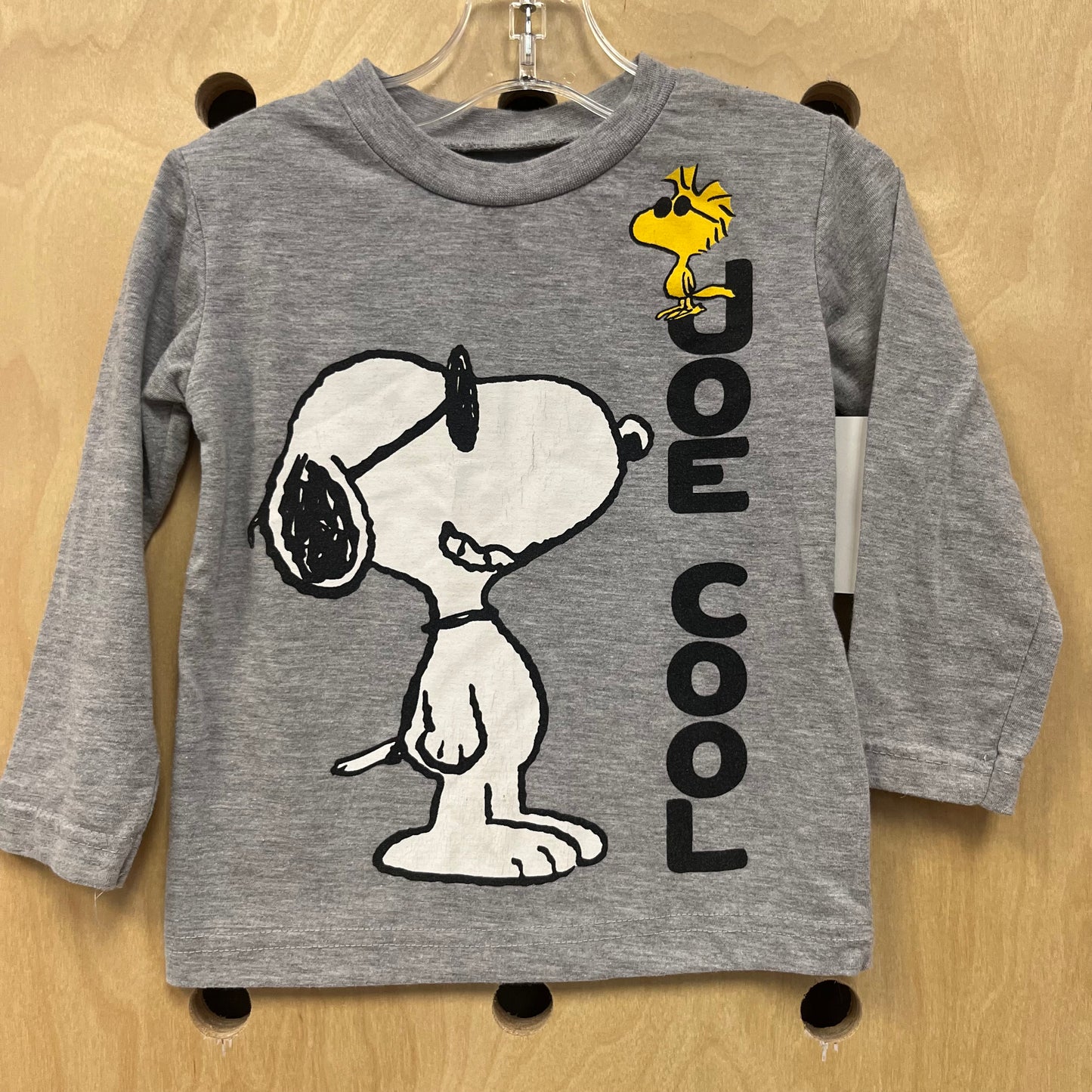 Grey Snoopy Joe Cool LS Tee