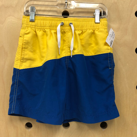 Blue & Yellow Swim Trunks