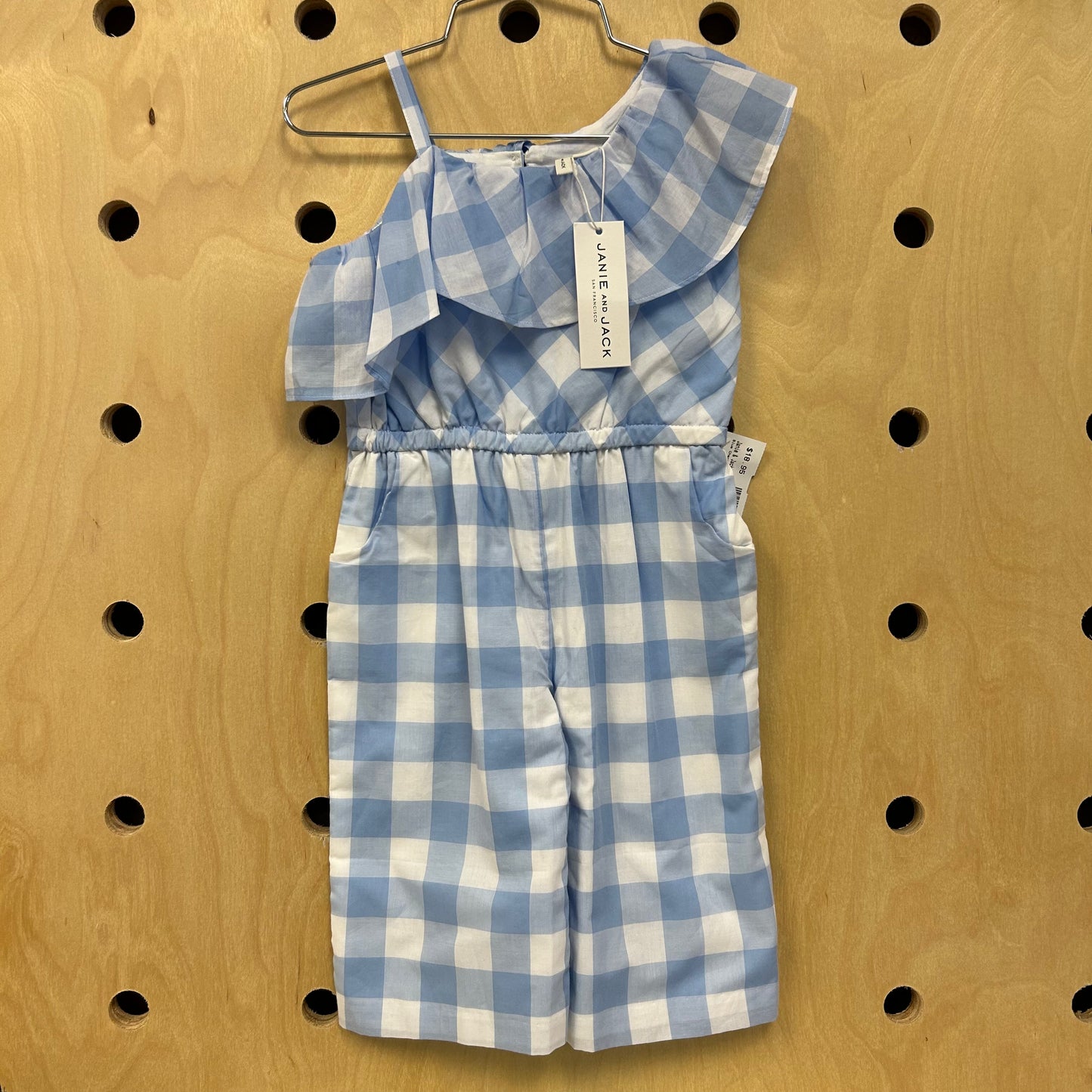 Blue Checkered Jumpsuit NEW!