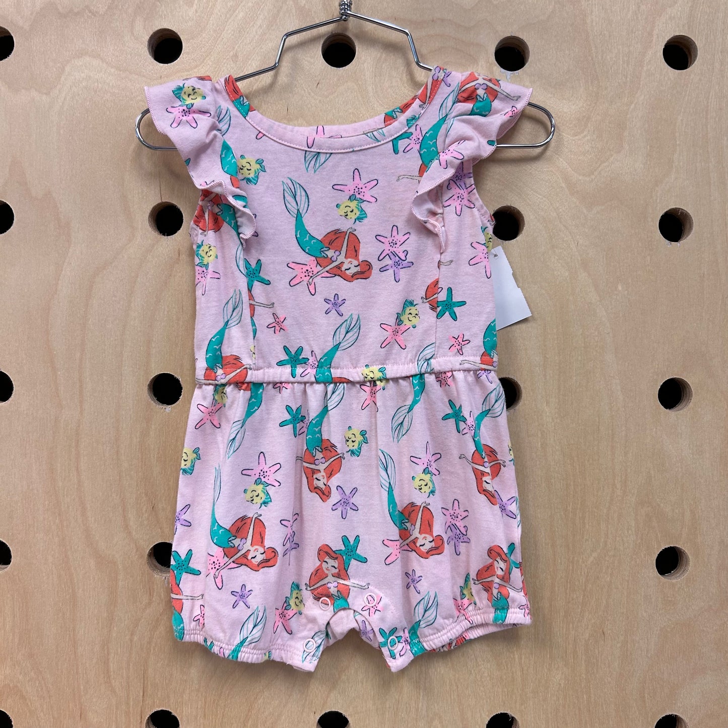 Pink Little Mermaid Romper