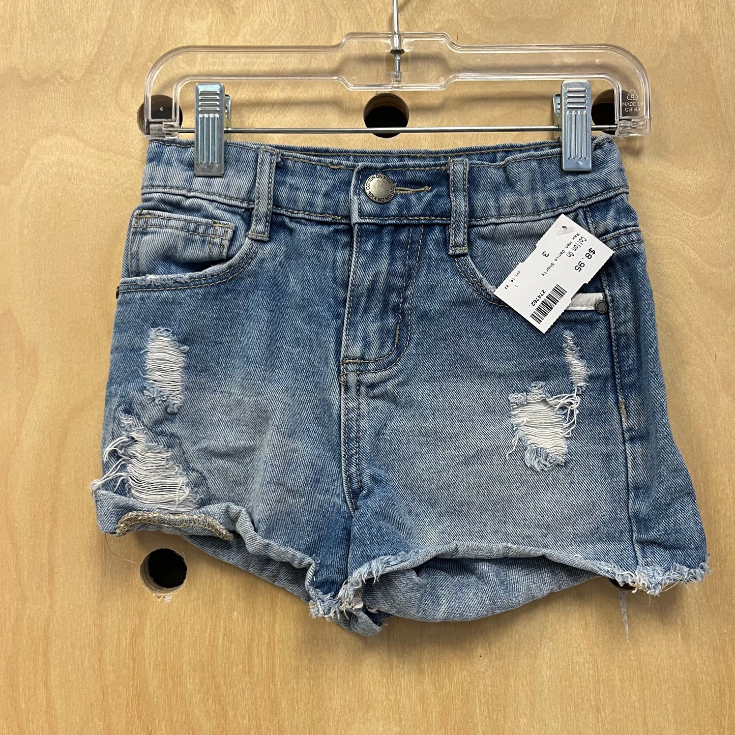 Raw Hem Denim Shorts
