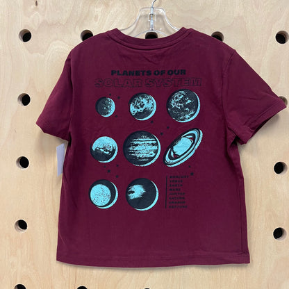 Maroon Solar System Tee