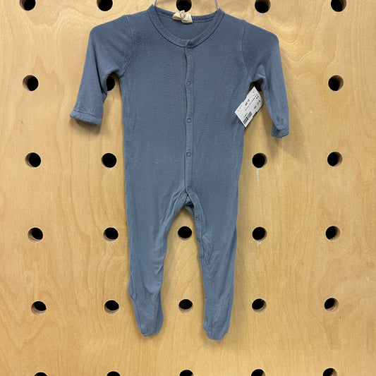Blue Bamboo Snap Footies