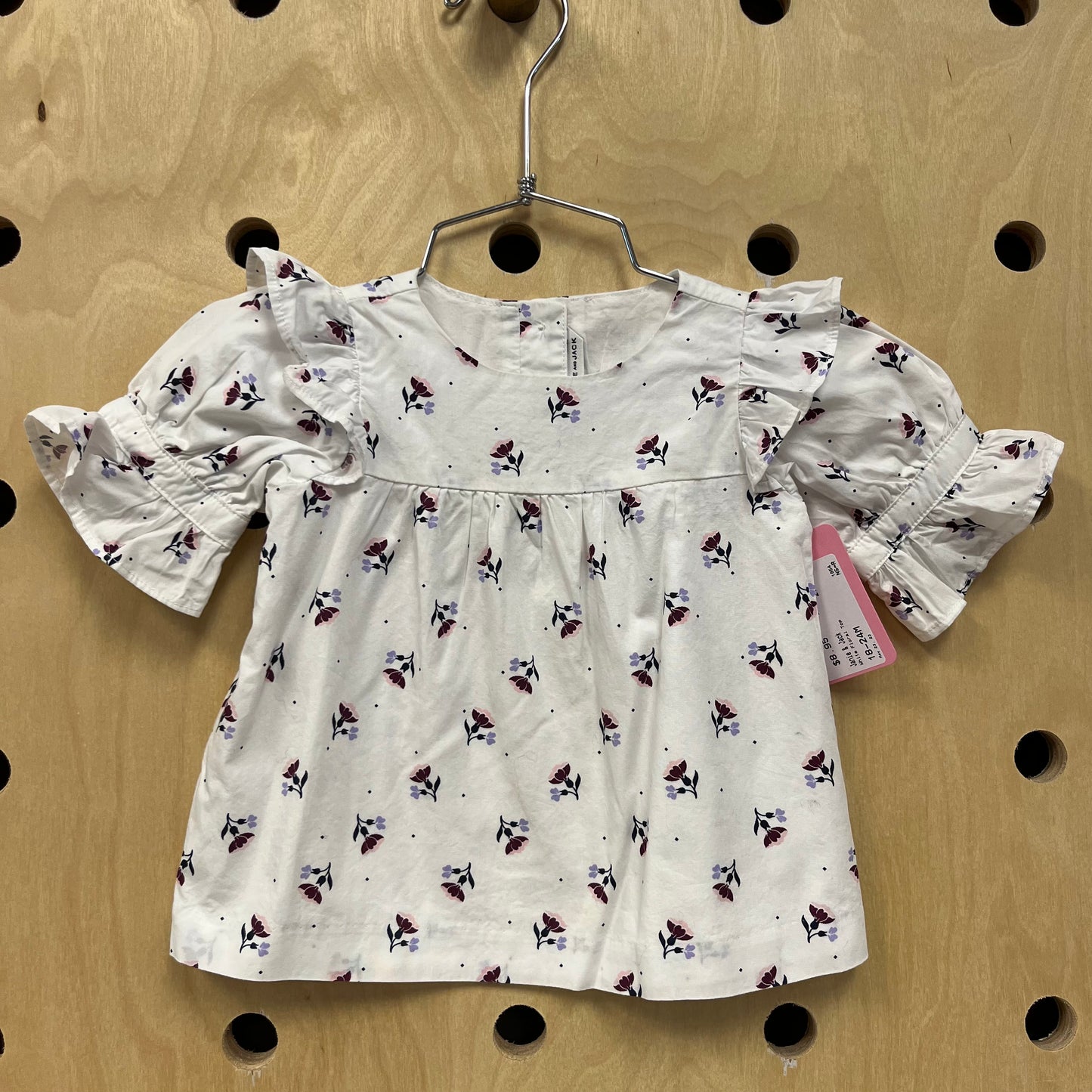 White Floral Top