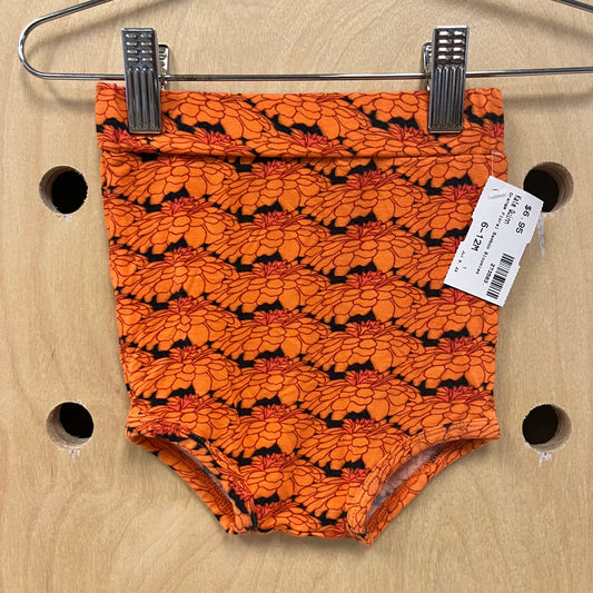 Orange Floral Bamboo Bloomies