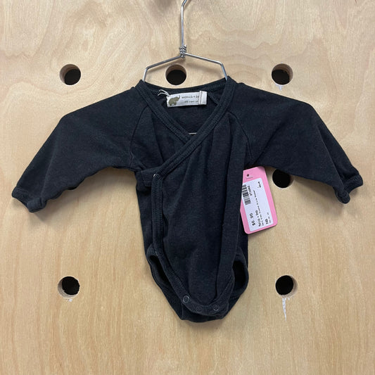 Dark Grey Kimono Style Romper