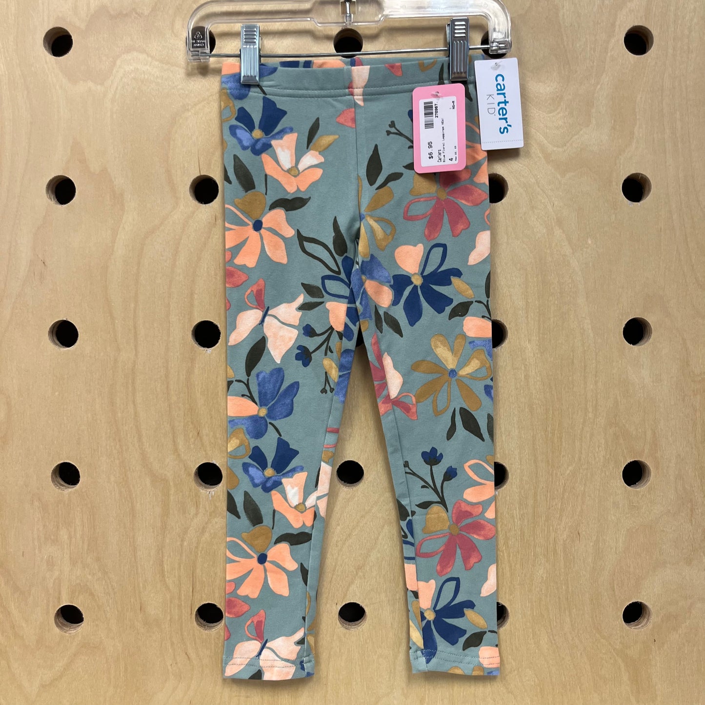 Blue Floral Leggings NEW!