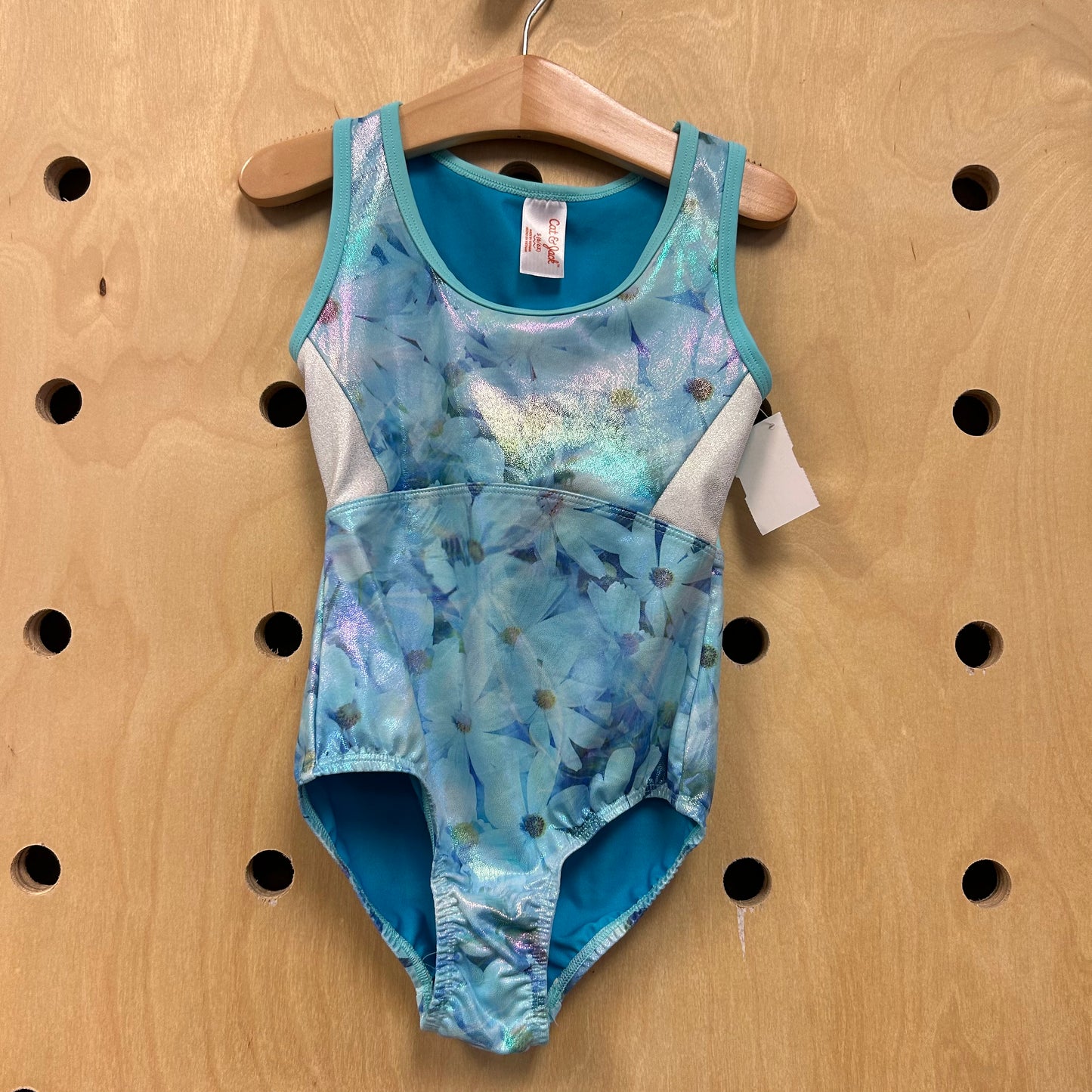 Blue Floral Leotard