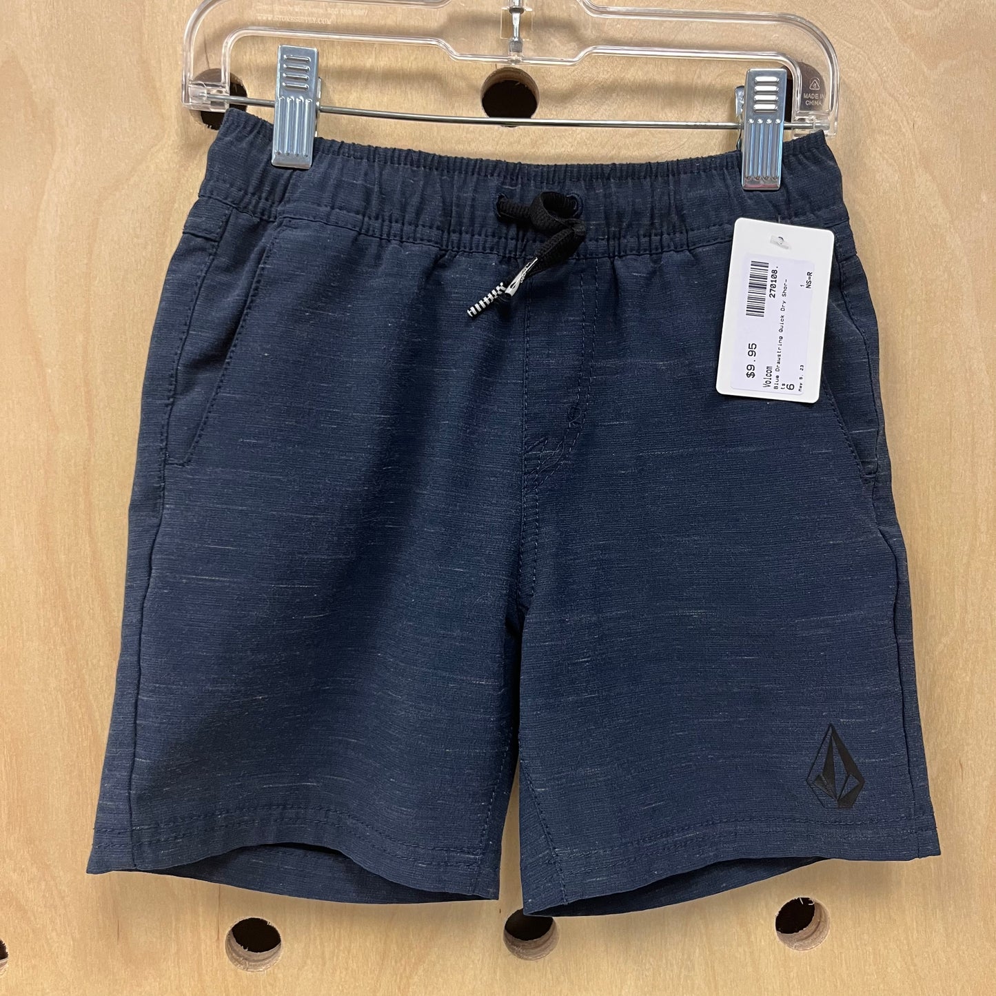 Blue Drawstring Quick Dry Shorts