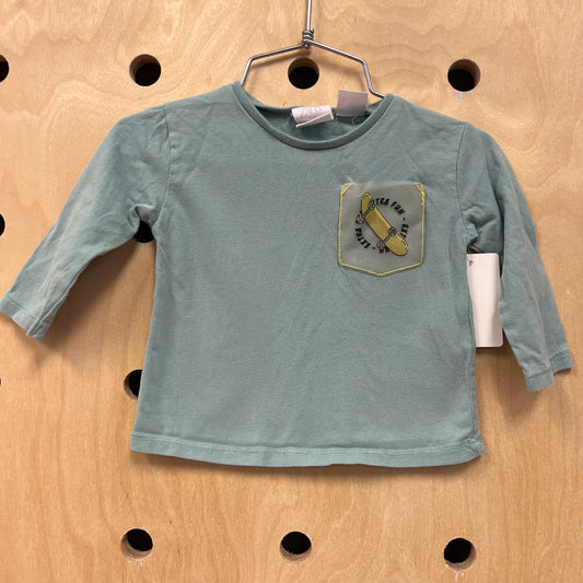 Teal Skate Together LS Tee