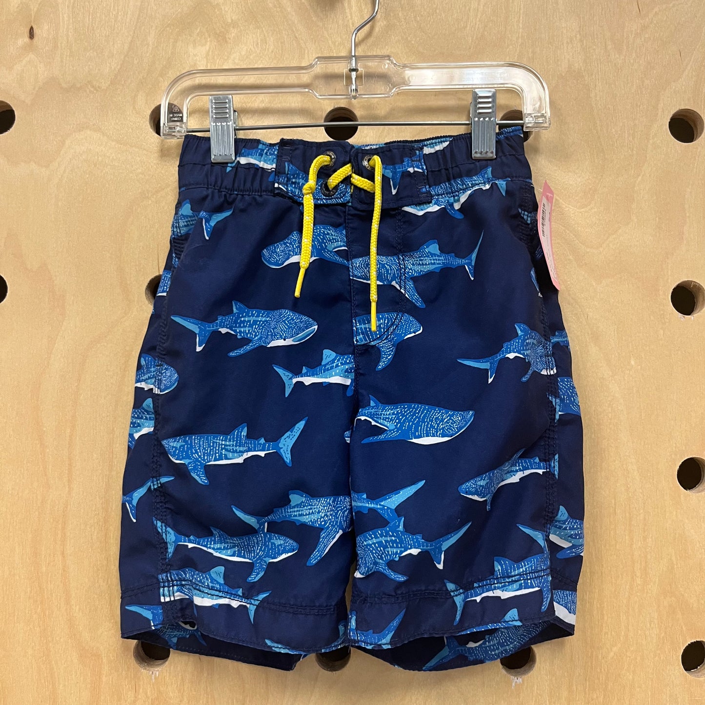 Navy Shark Swim Trunks