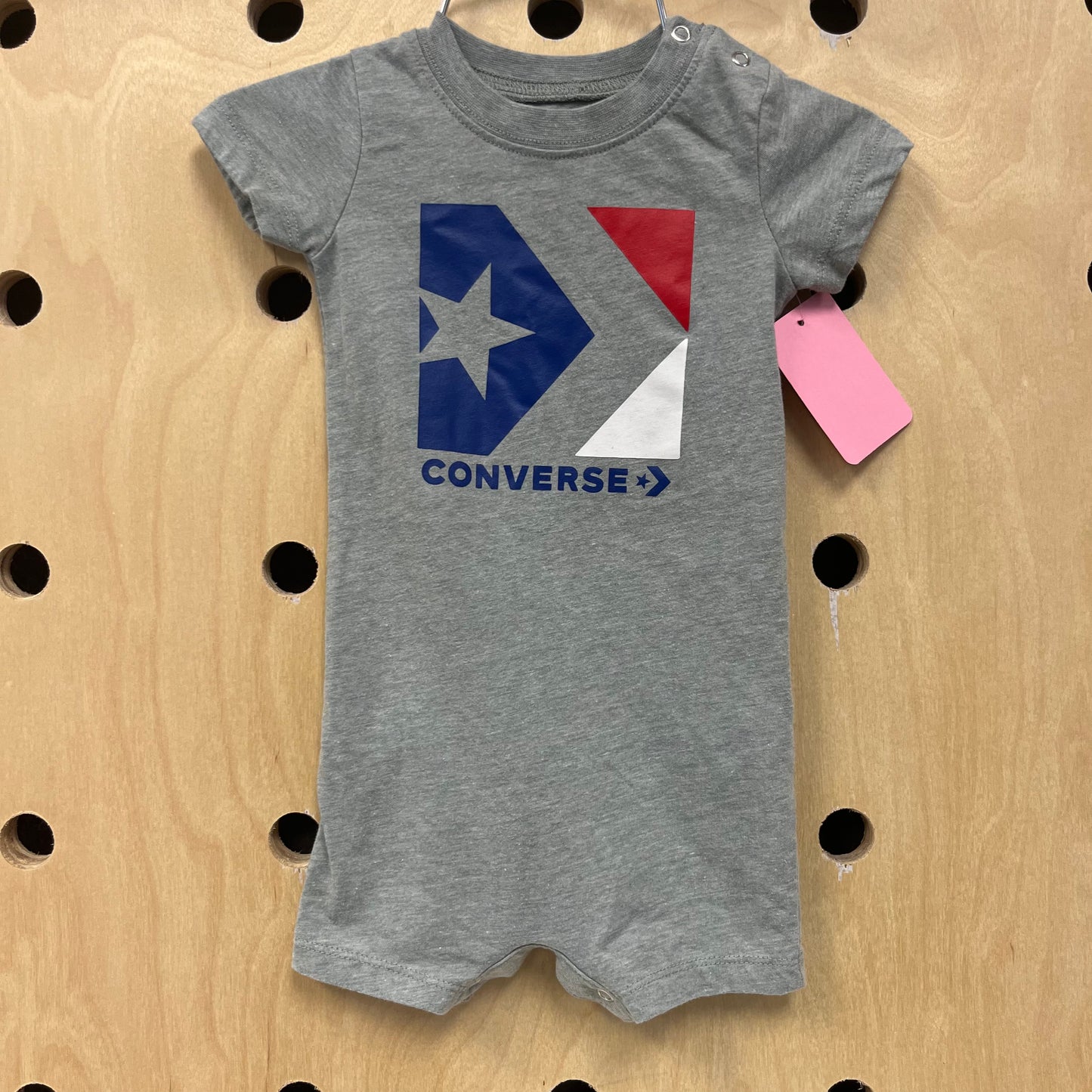 Grey Logo Romper