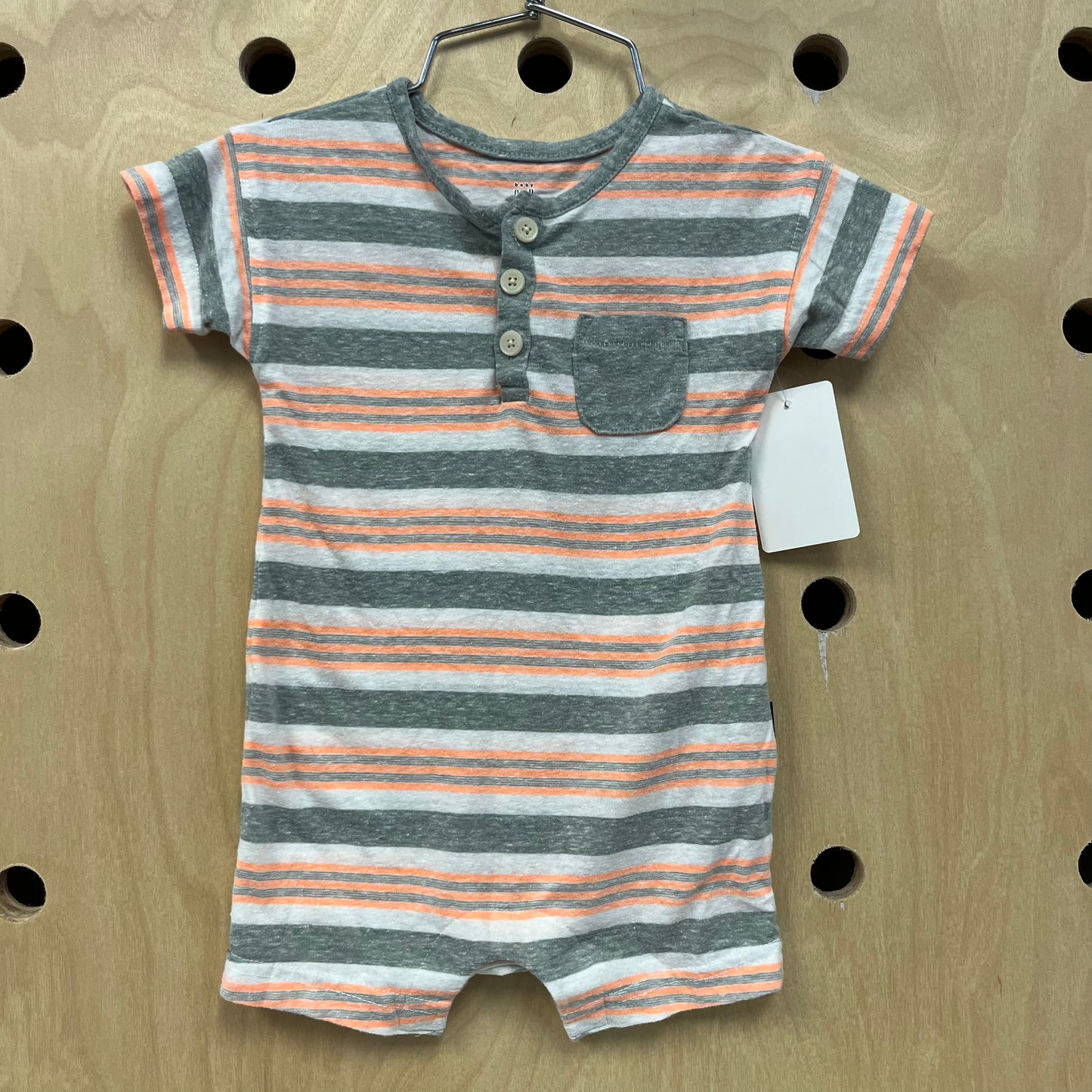 Grey+Orange Romper