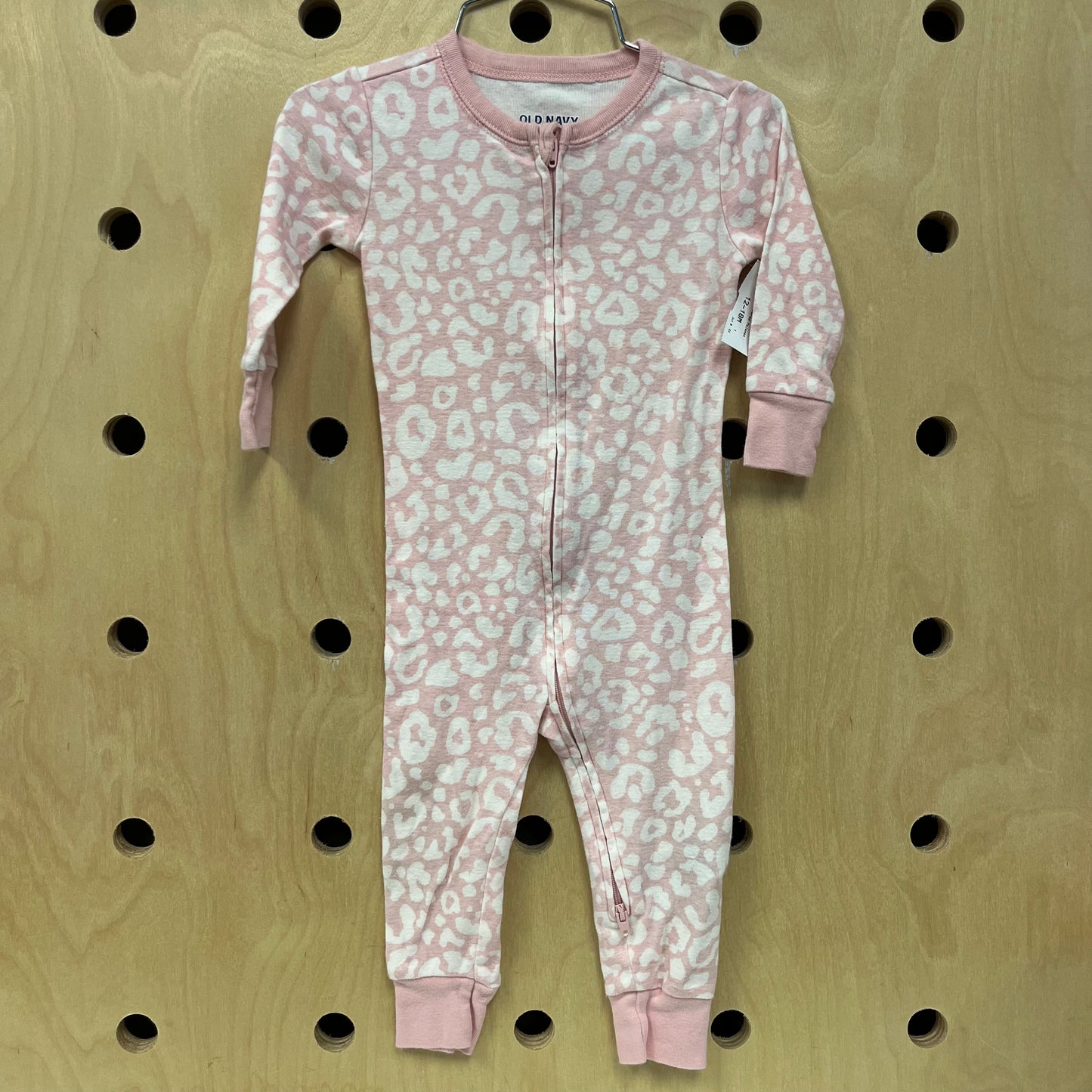 Pink Leopard Zippered Pajamas