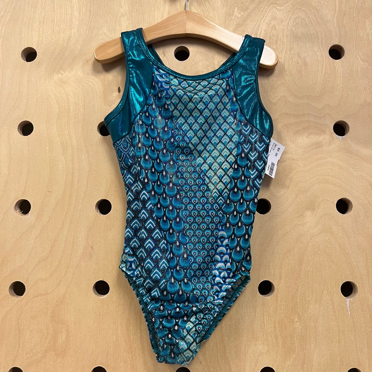Blue Shimmer Peacock Leotard