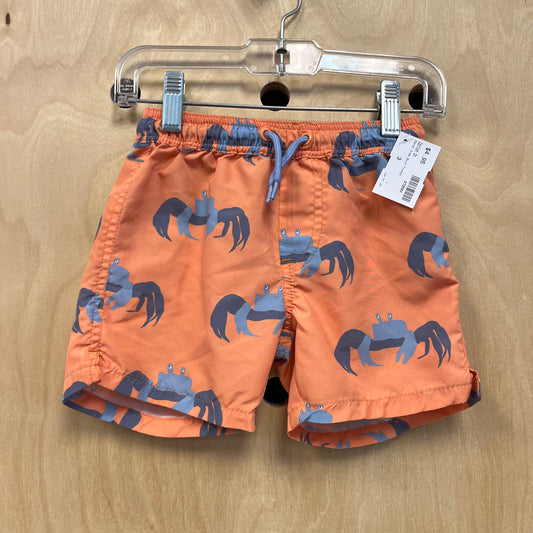 Coral Crab Swim Trunks