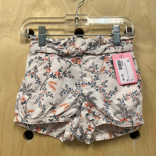 Baby Pink Floral Bubble Shorts
