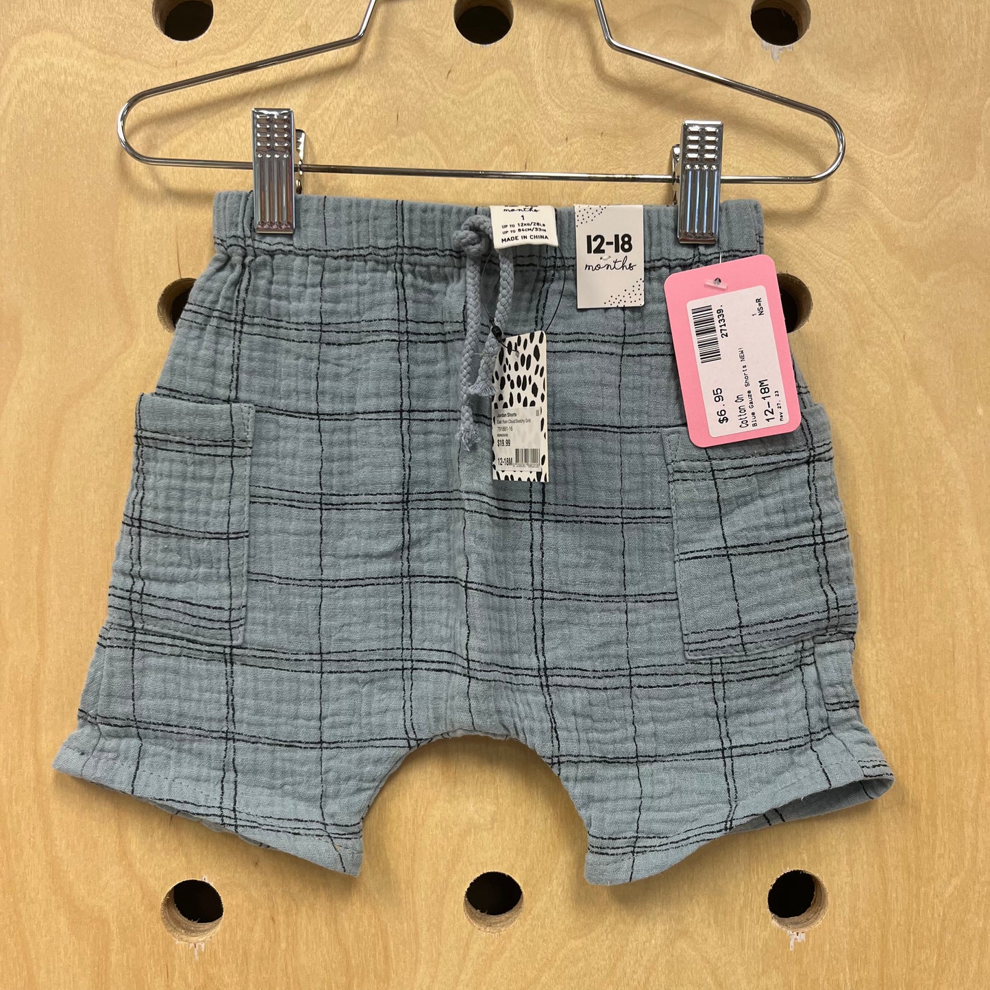Blue Gauze Shorts NEW!