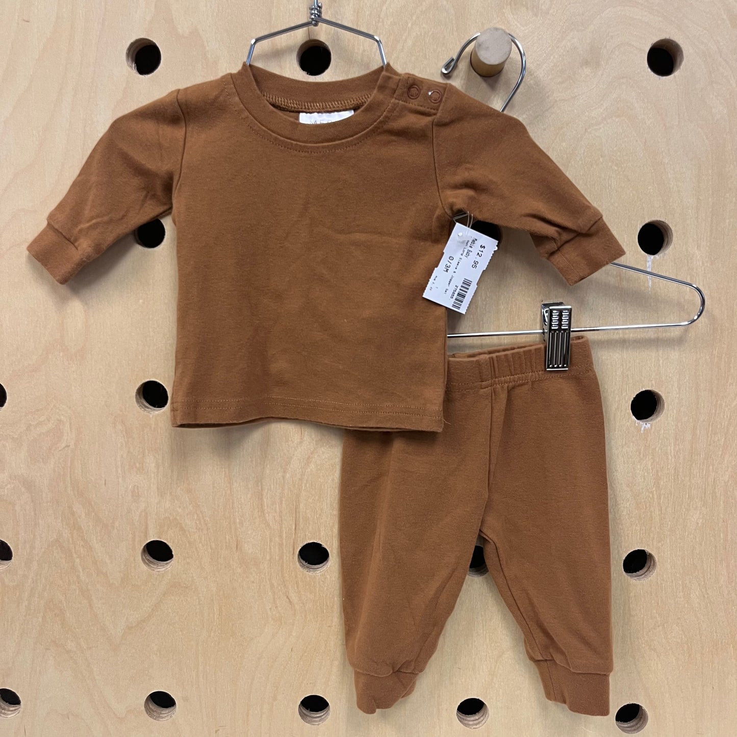 Brown Long Sleeve & Jogger Set