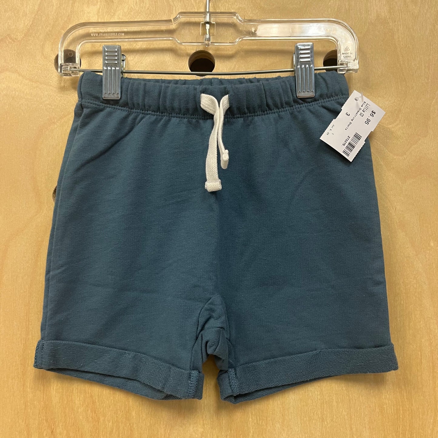 Blue Drawstring Shorts