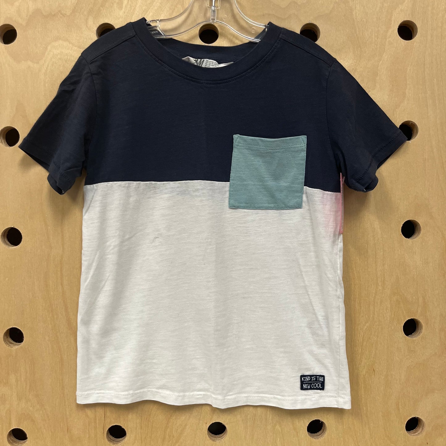 Blue & White Pocket Tee