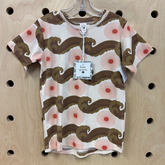 Cream Waves & Sun Tee NEW!