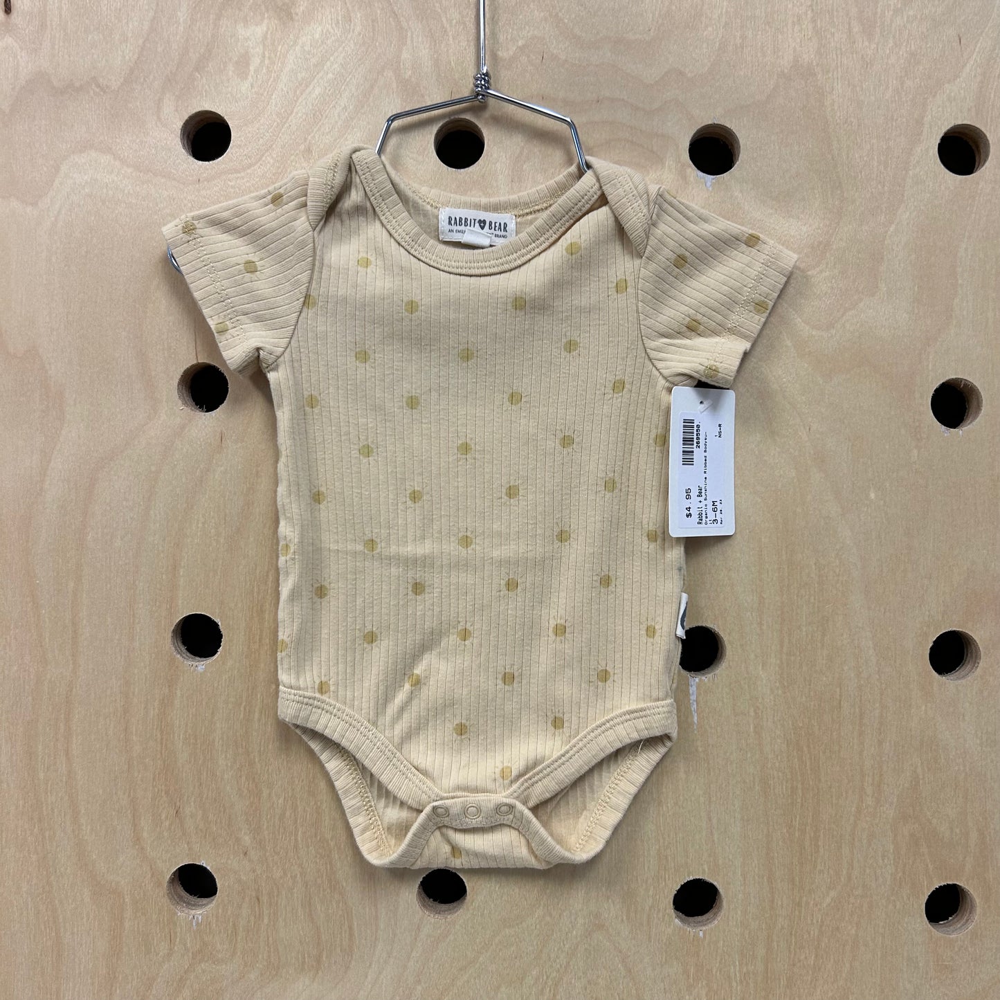 Organic Sunshine Ribbed Bodysuit