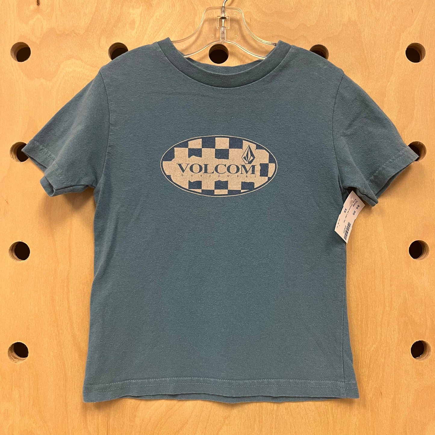 Blue Checkered Logo Tee