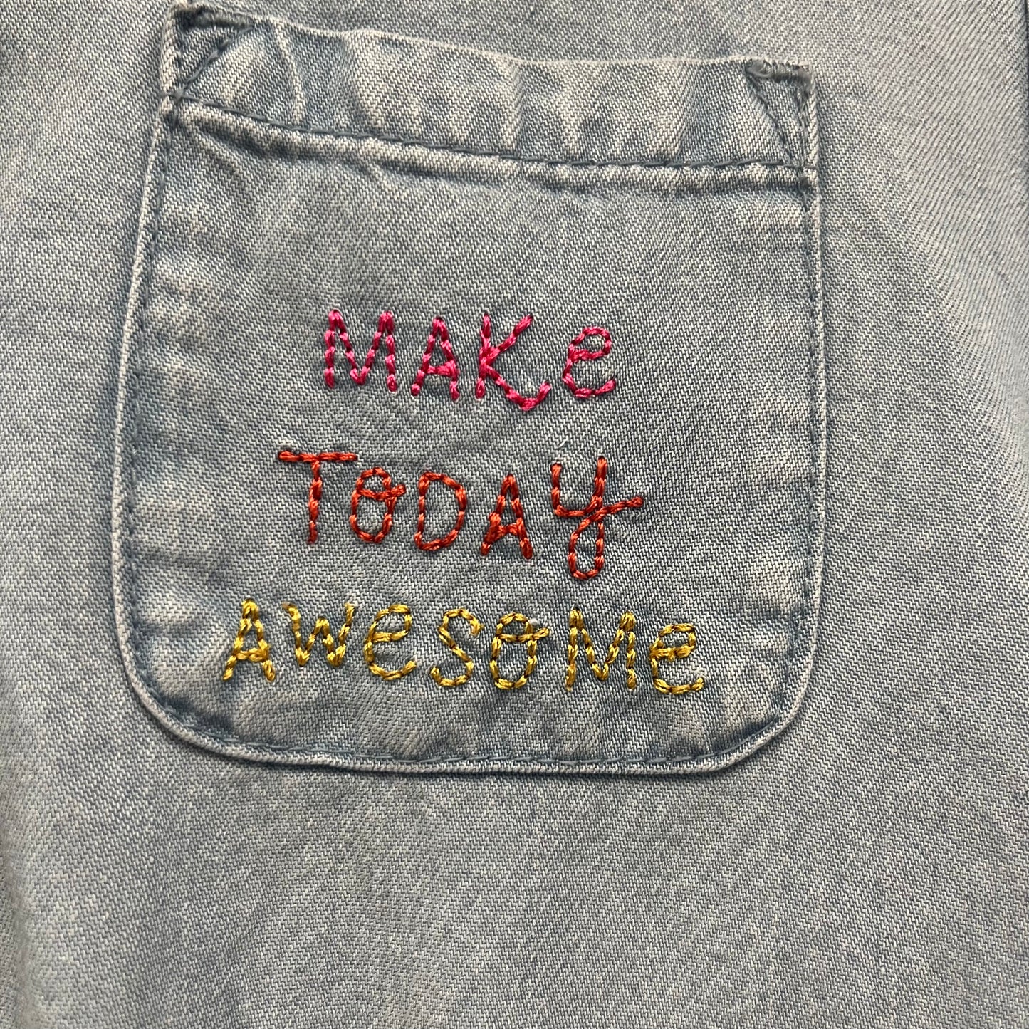 Denim Make Today Awesome Dress