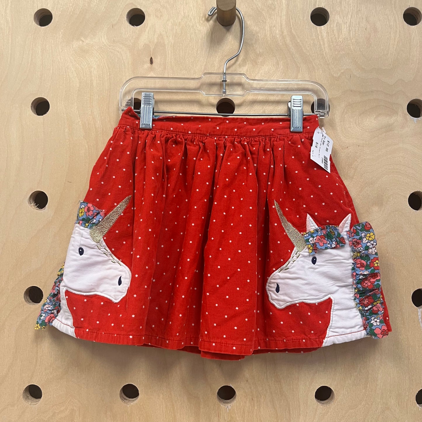 Red Polka Dot Unicorn Skirt