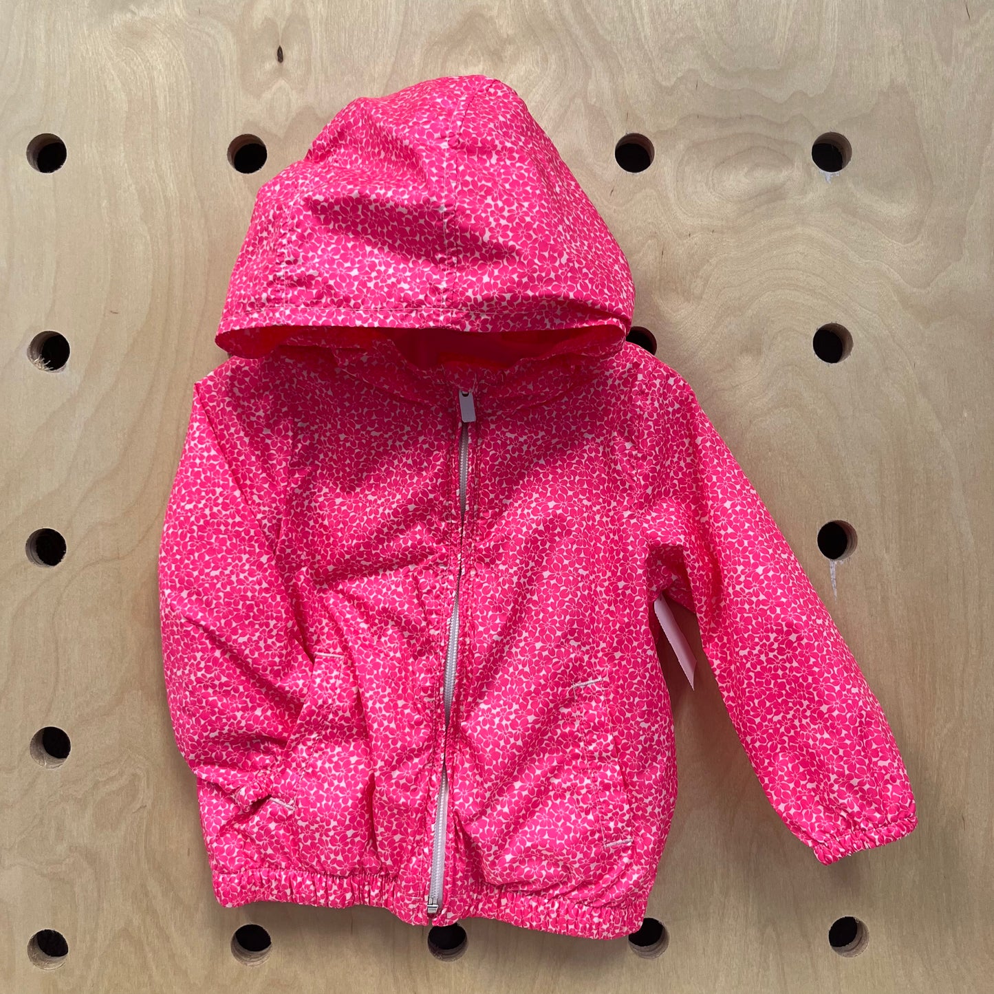 Hot Pink Floral Windbreaker