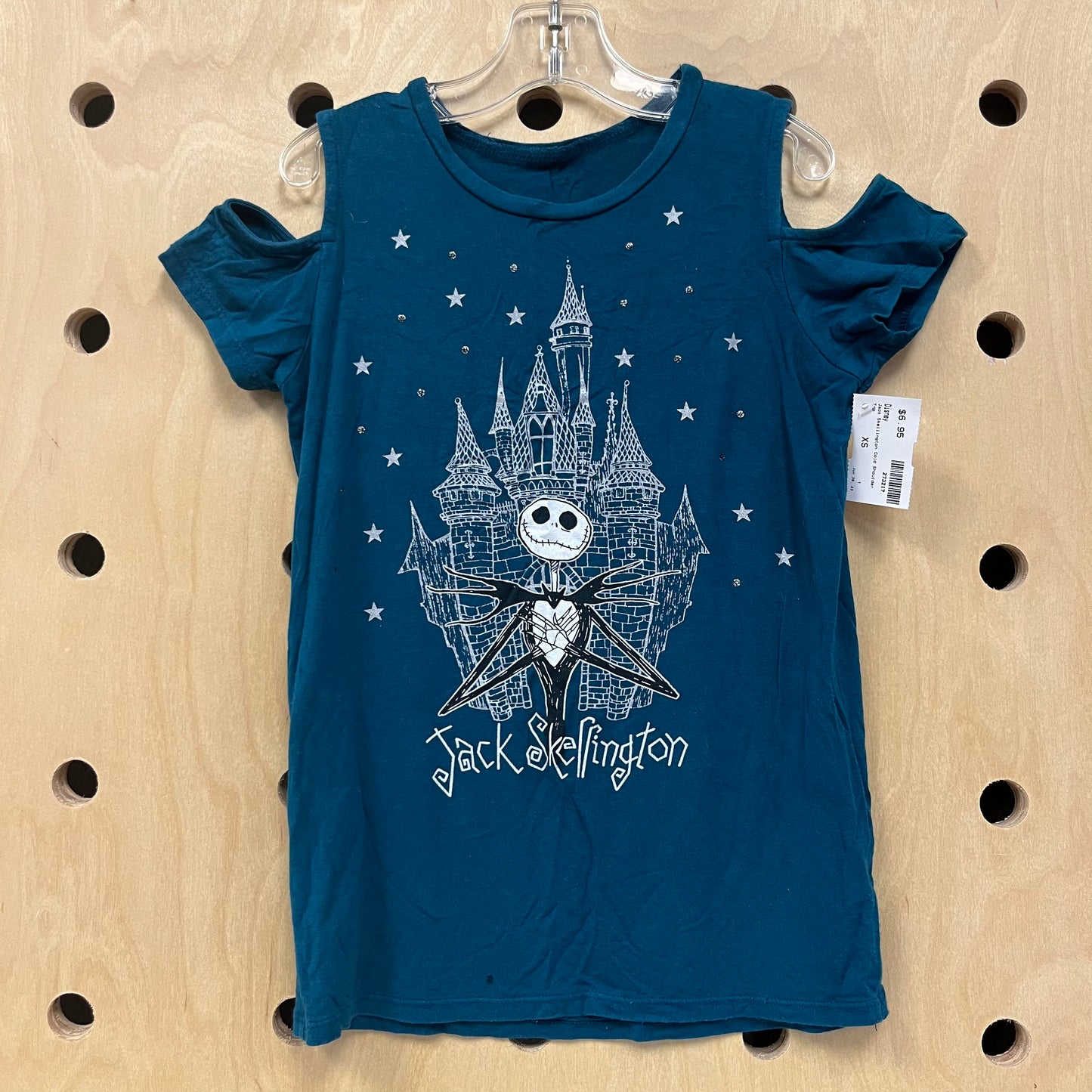 Jack Skellington Cold Shoulder Top