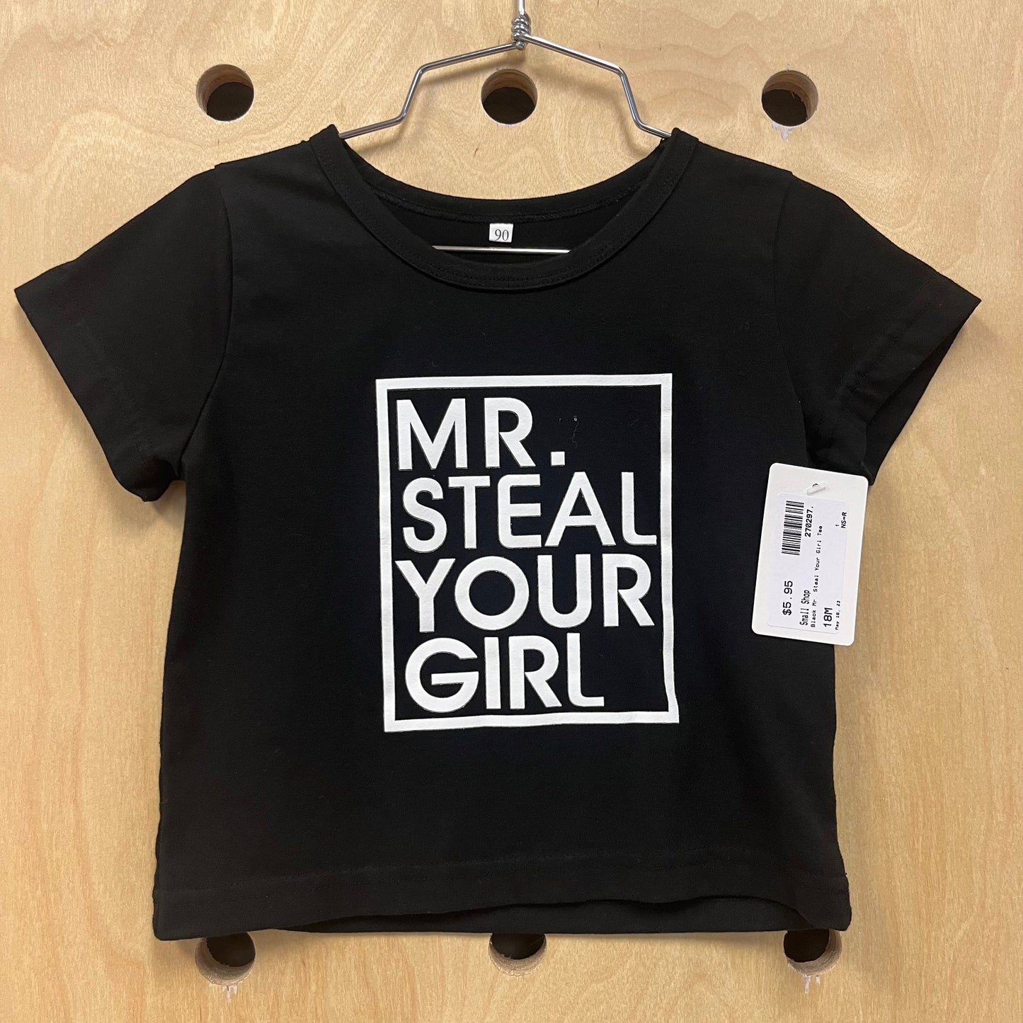 Black Mr. Steal Your Girl Tee