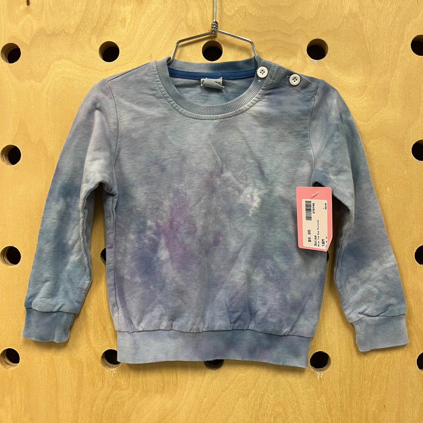 Blue Tie Dye Pullover