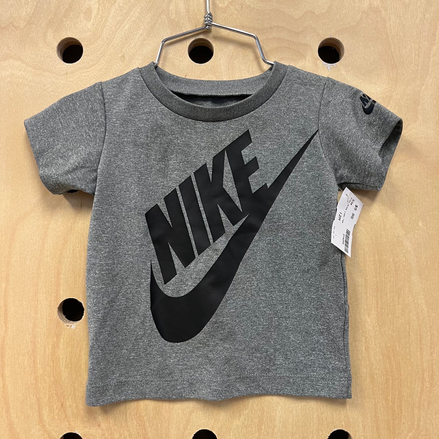 Grey Nike Logo Tee