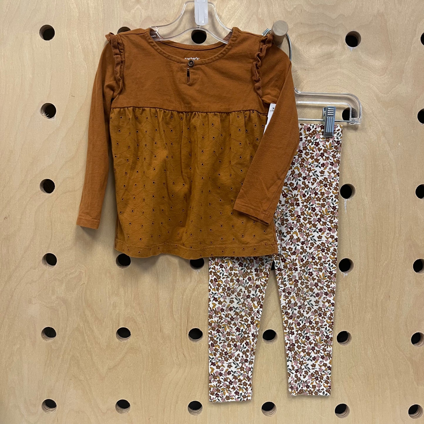Brown Floral Outfit