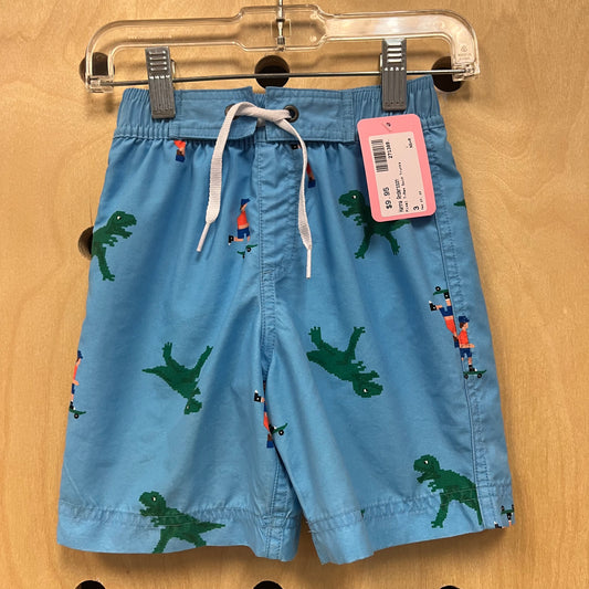 Pixel T-Rex Swim Trunks