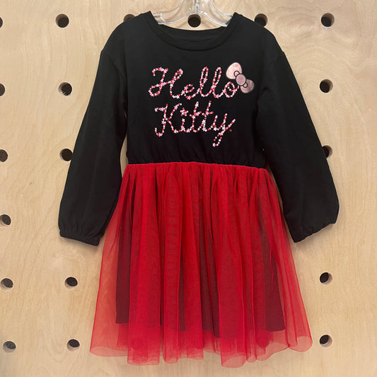 Black & Red Tutu Hello Kitty Dress
