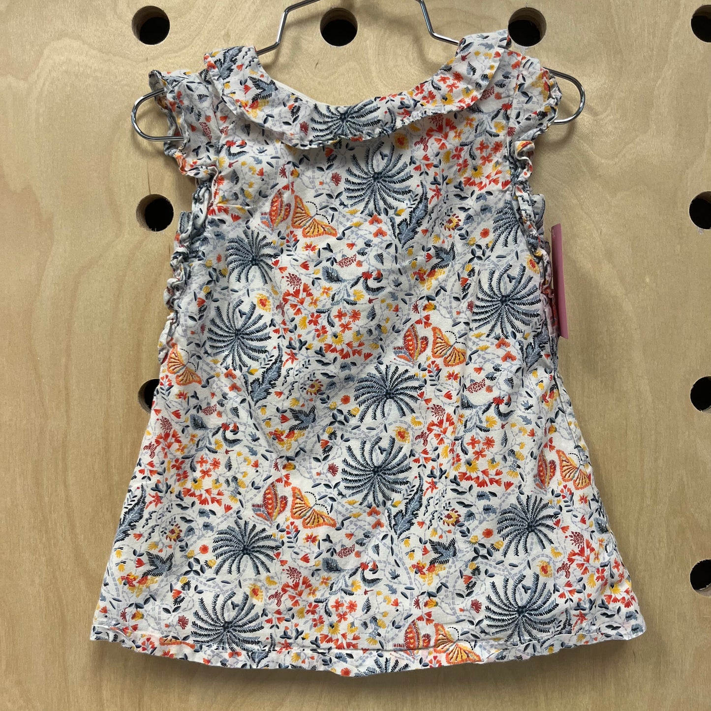 White Floral Butterfly Dress