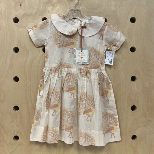 Cream Peacock Dress NEW!