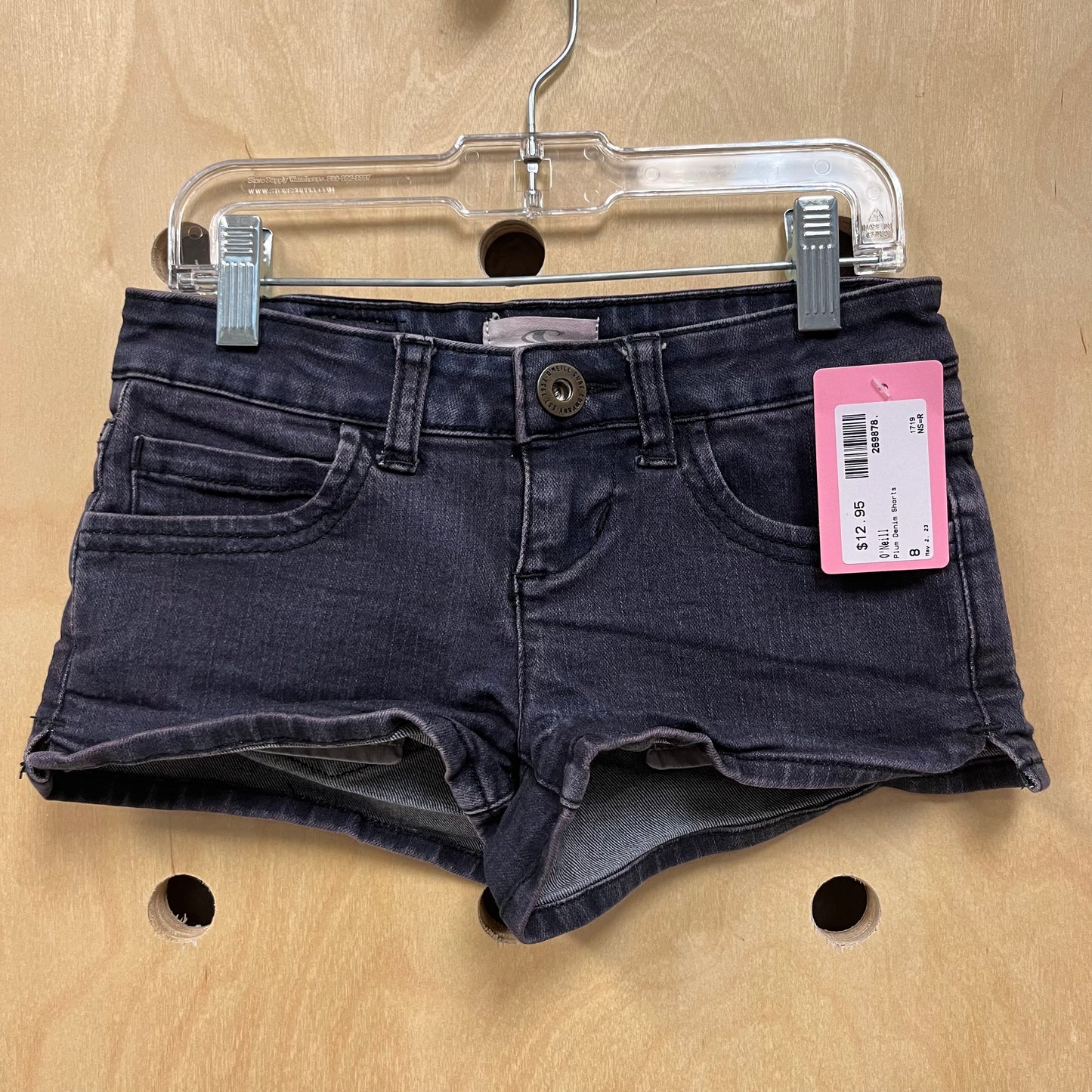 Plum Denim Shorts