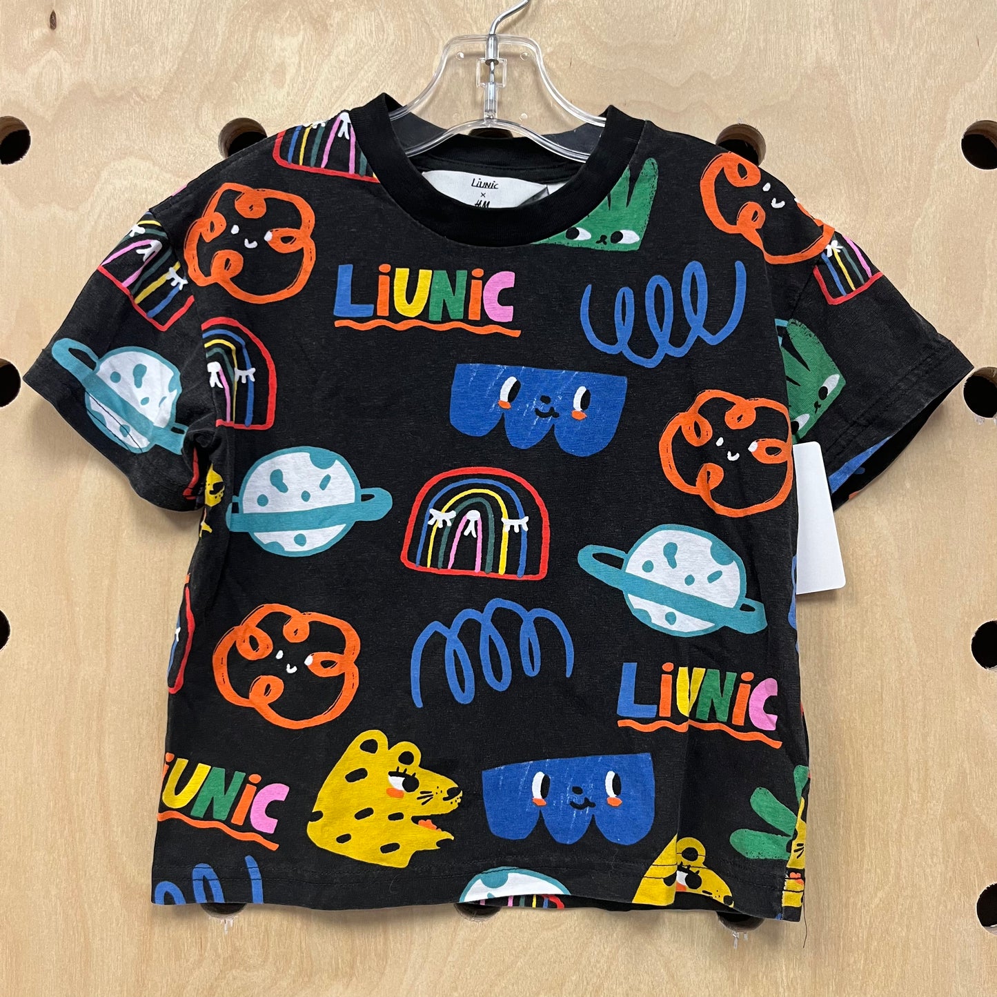 Black Liunic Doodle Tee