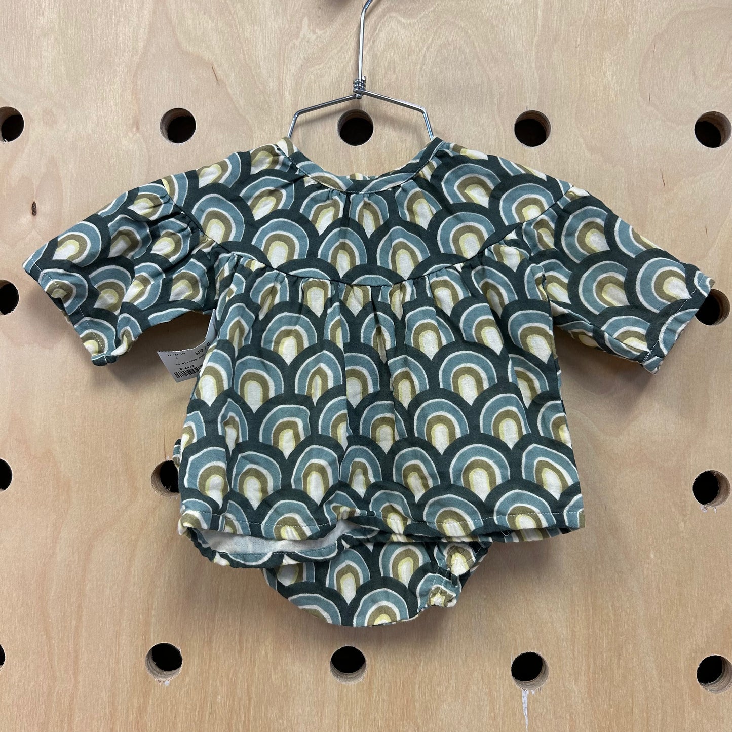 Teal Rainbow Top and Shortie Set