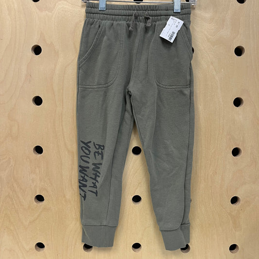 Be What You Want Army Green Jogger