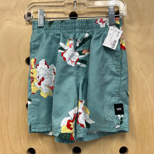Green Paint By Number Swim Trunks