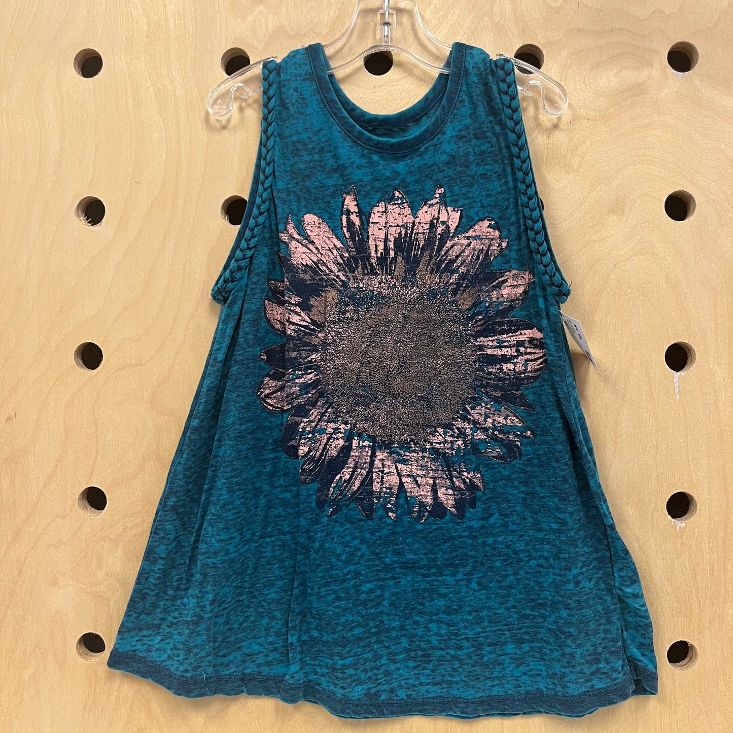 Teal+Copper Flower Tank