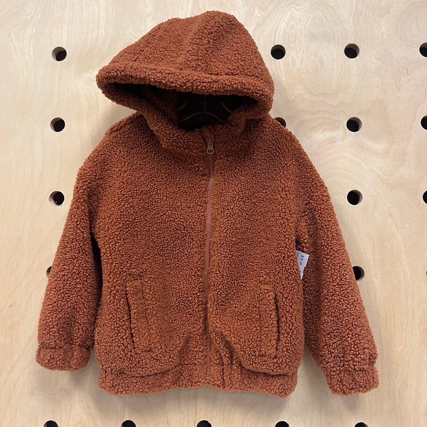 Brown Teddy Zip Jacket